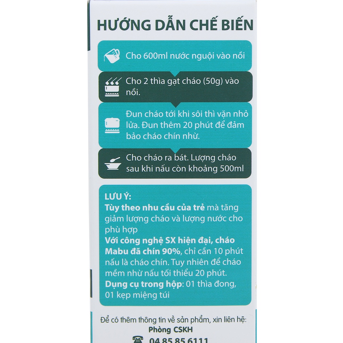 Cháo ăn dặm Mabu Số 2 nguyên hạt cho bé 6M+ - hình 8