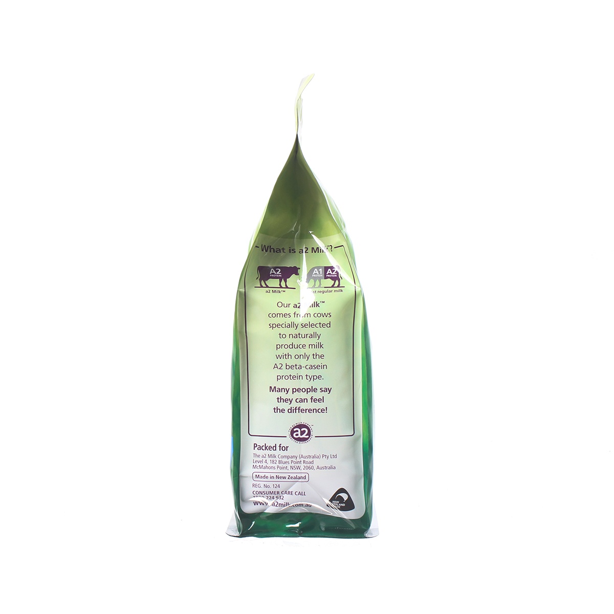 Sữa A2 nguyên kem dạng bột (1kg) cho trẻ em (trên 1 tuổi) và người lớn - mặt sau
