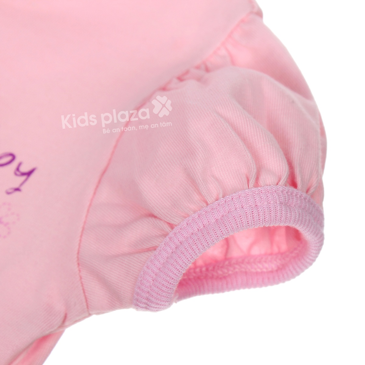 Áo sơ sinh cộc tay Kiza Hồng - mặt sau