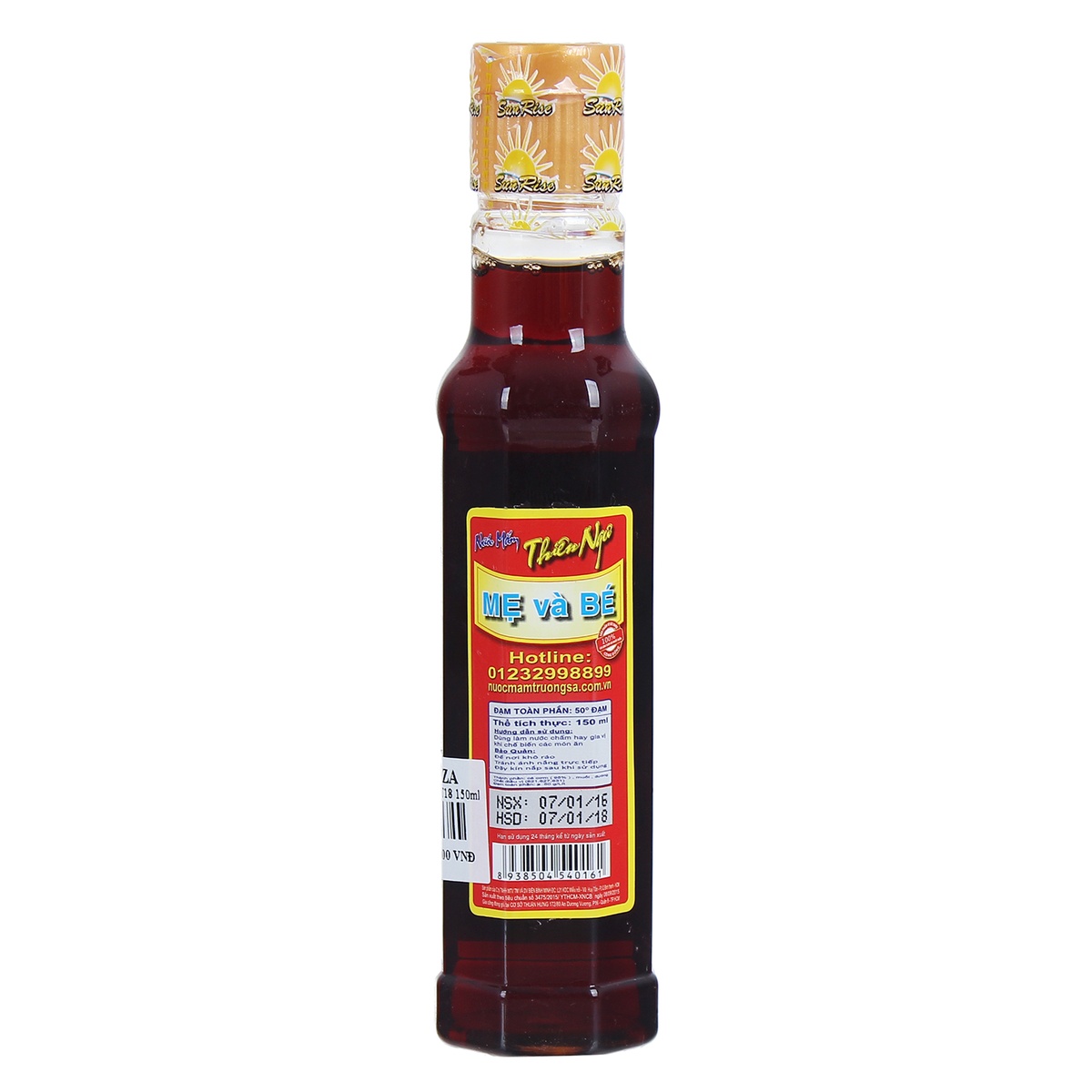 Nước mắm thiên ngư T18 150ml - mặt phải