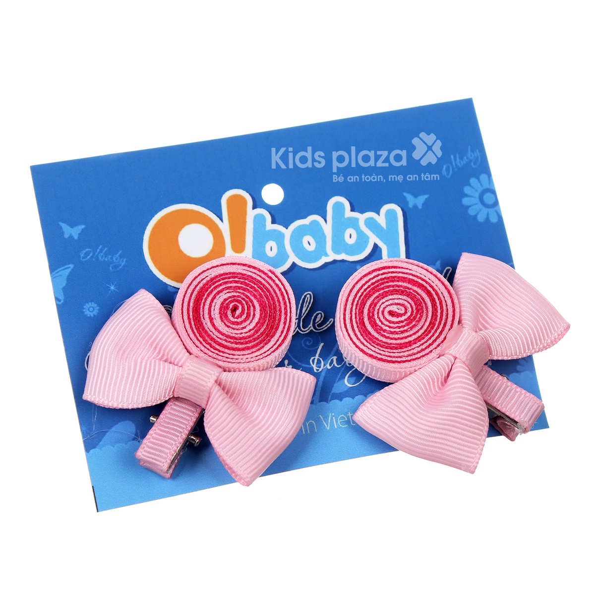 Kép tóc hoa Handmade - mặt trái