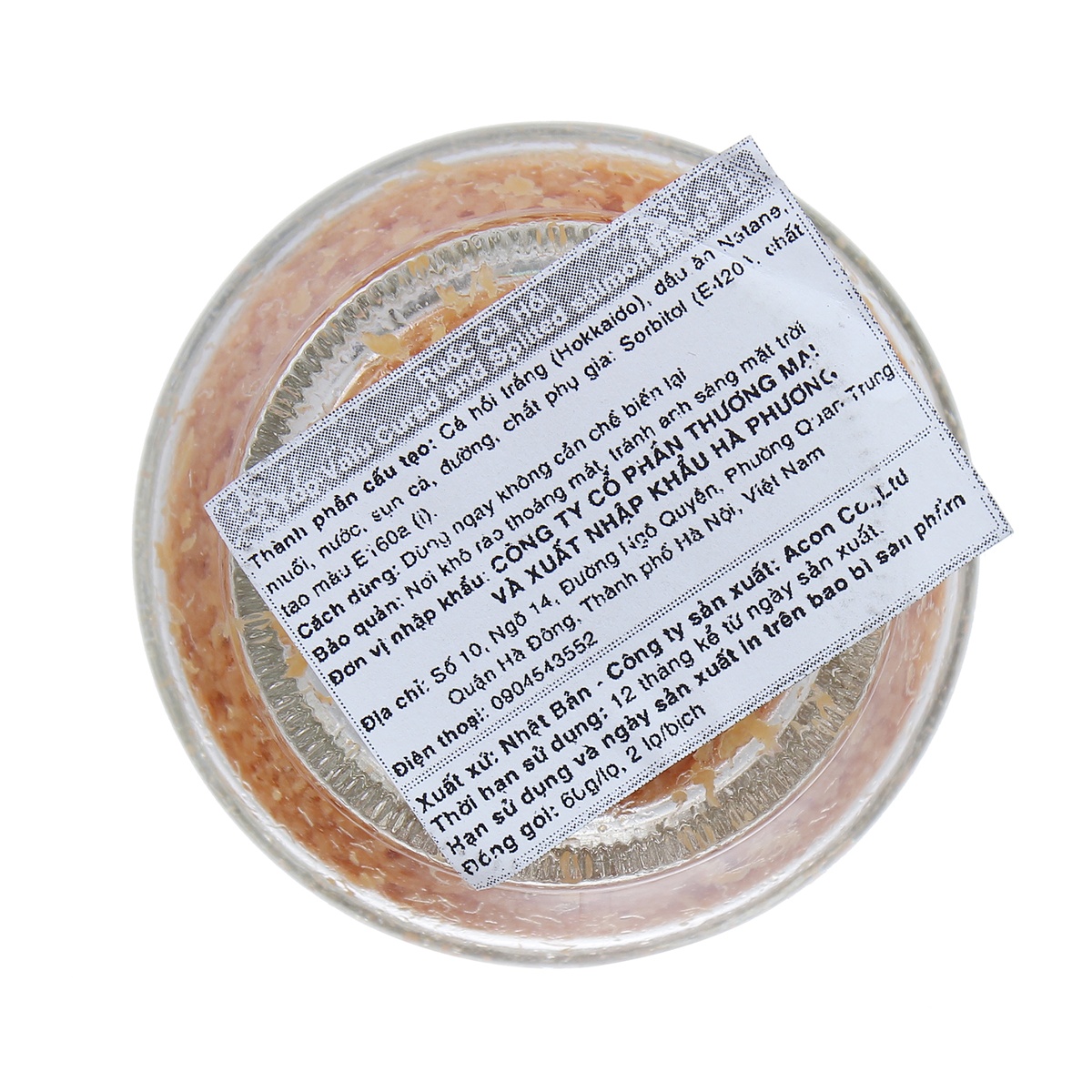 Ruốc cá hồi Topvalue 65g - mặt phải