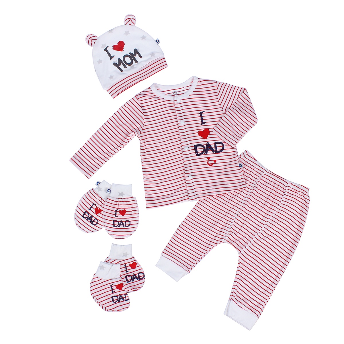 Set quà tặng Otis in hình sao KidsPlaza ND21H (Trắng) - mặt trái
