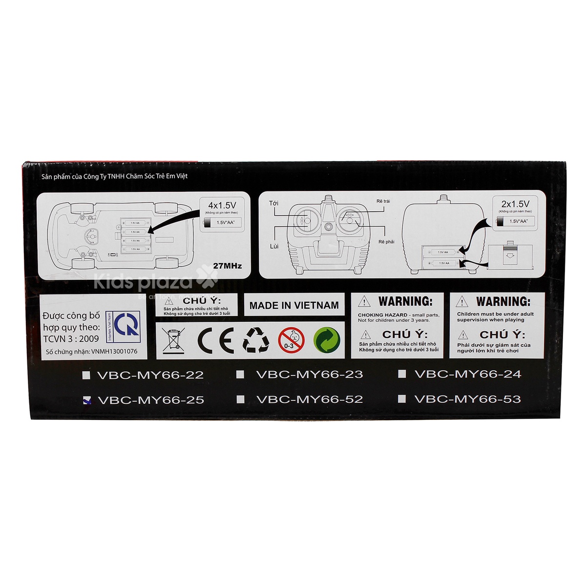 Xe ô tô điều khiển VBC-MY66-25 - góc nghiêng