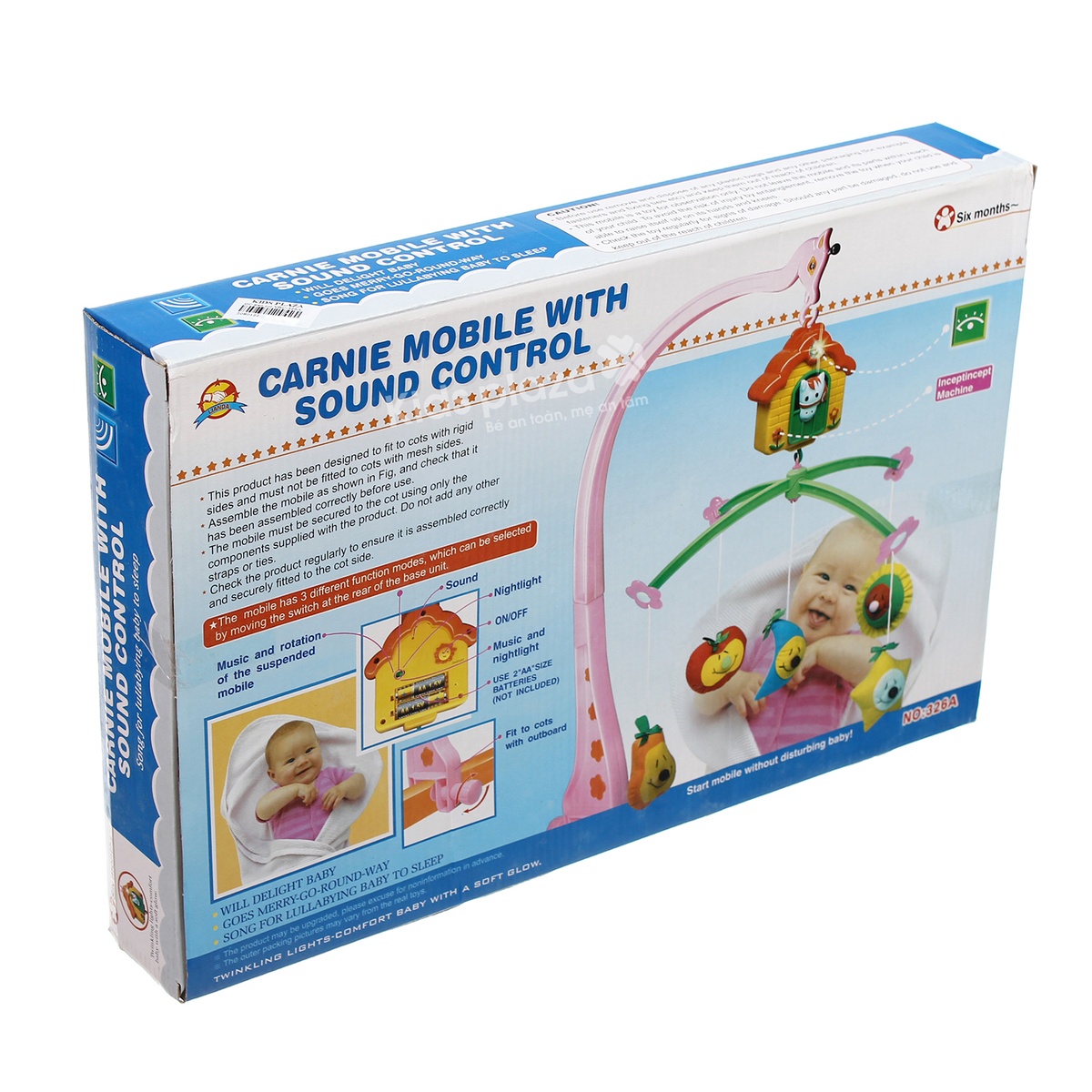 Đồ chơi treo cũi VBC-326A - góc nghiêng