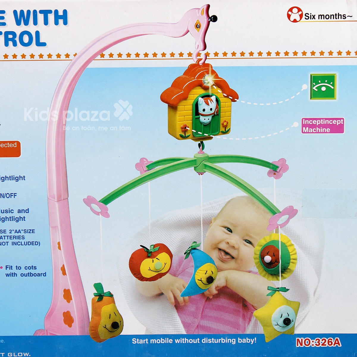 Đồ chơi treo cũi VBC-326A - mặt sau