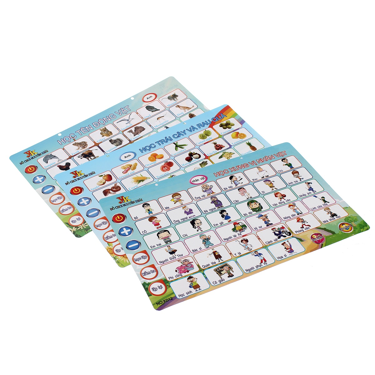 Bảng chữ cái 7 mặt No.K012 - mặt trái