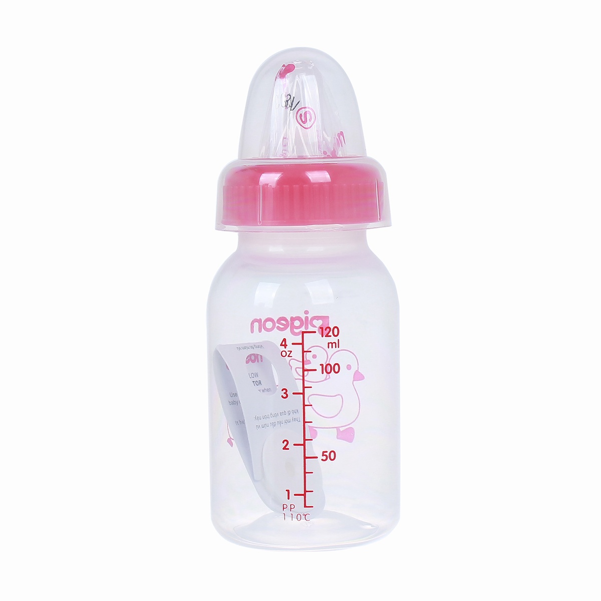 Bình sữa Pigeon 120ml cho trẻ sơ sinh - mặt phải