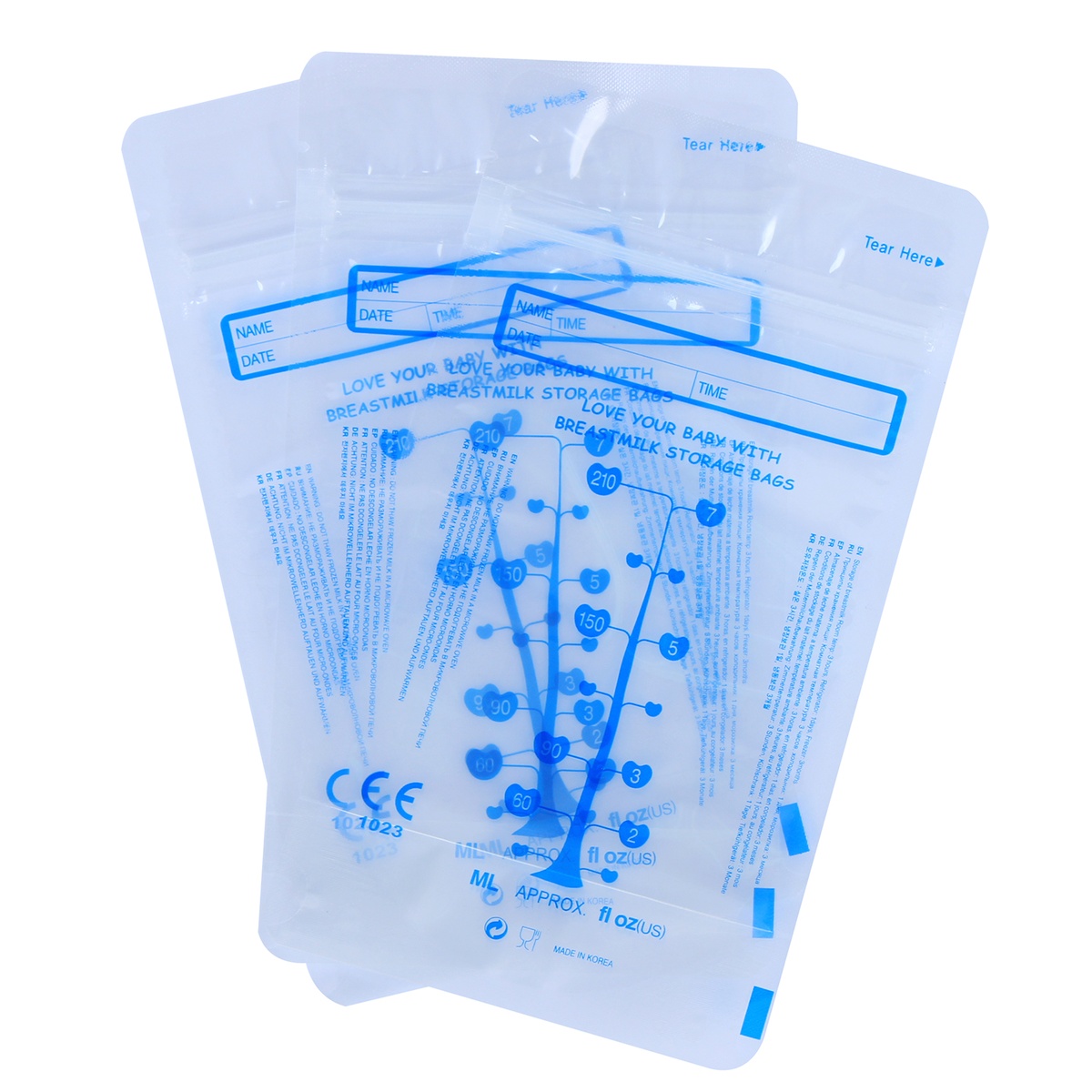 Túi trữ sữa mẹ Unimom Compact Hàn Quốc - mặt phải