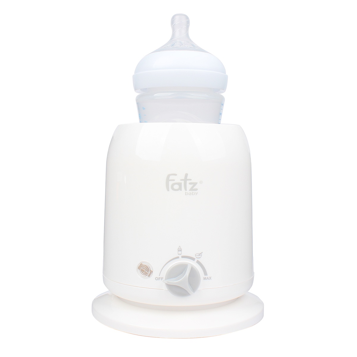 Máy hâm sữa và thức ăn 4in1 Fatzbaby màu trắng - mặt sau