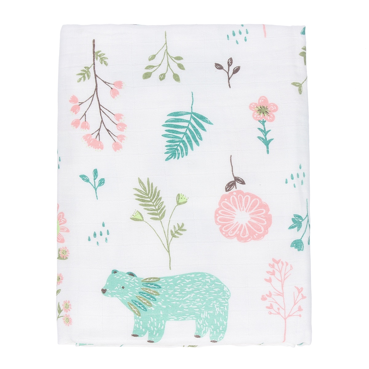 Khăn tắm cotton sợi tre 4 lớp Chippy 120x120cm - mặt trái