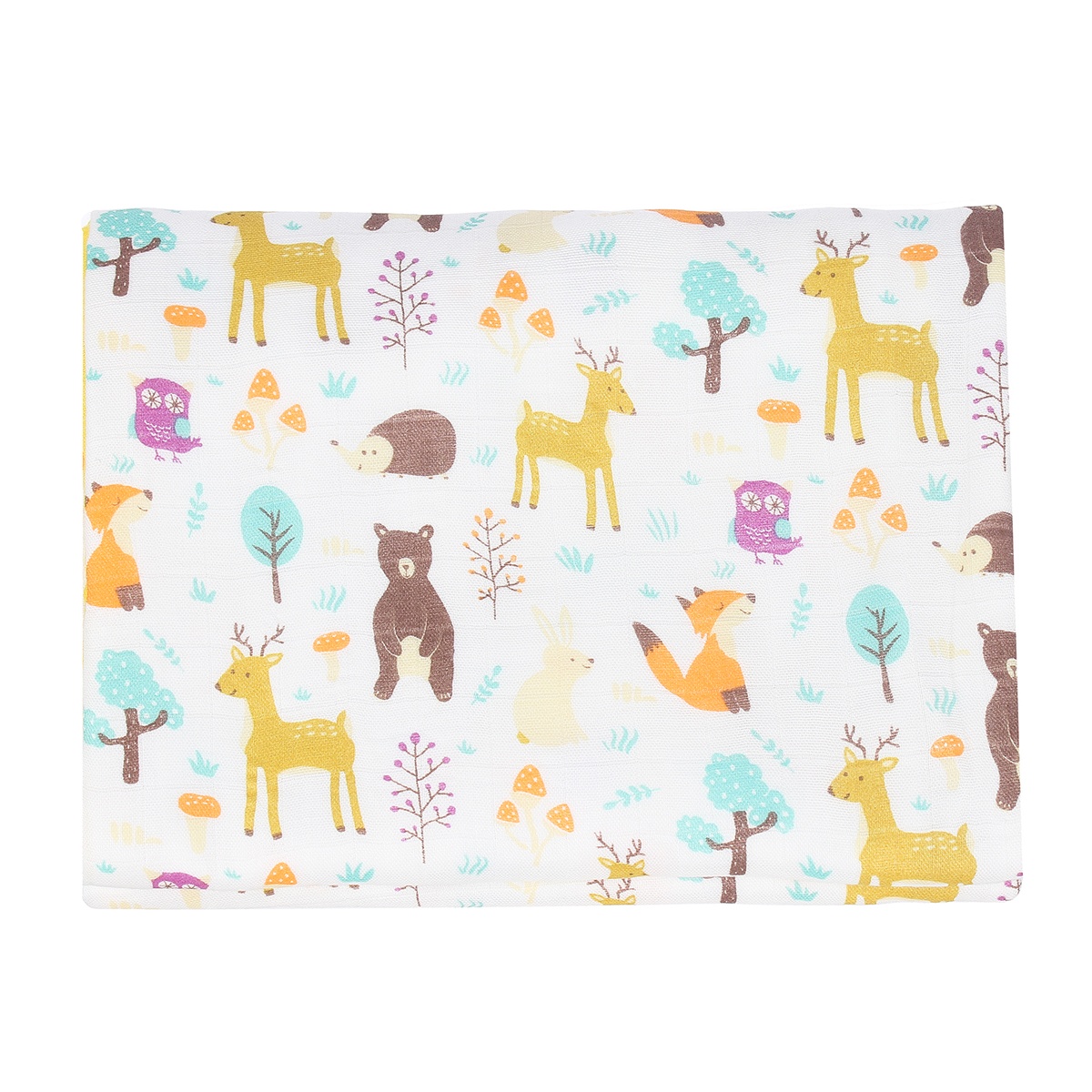 Khăn tắm cotton sợi tre 4 lớp Chippy 120x120cm - mặt phải