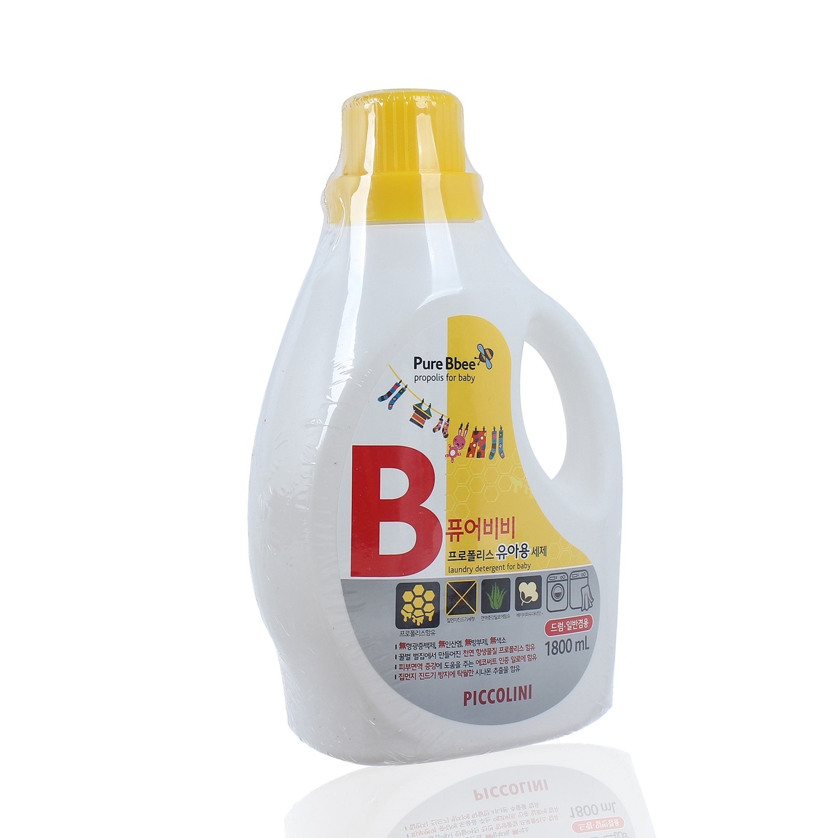 Nước giặt xả Pure Bbee - Korea 1800ml - mặt phải