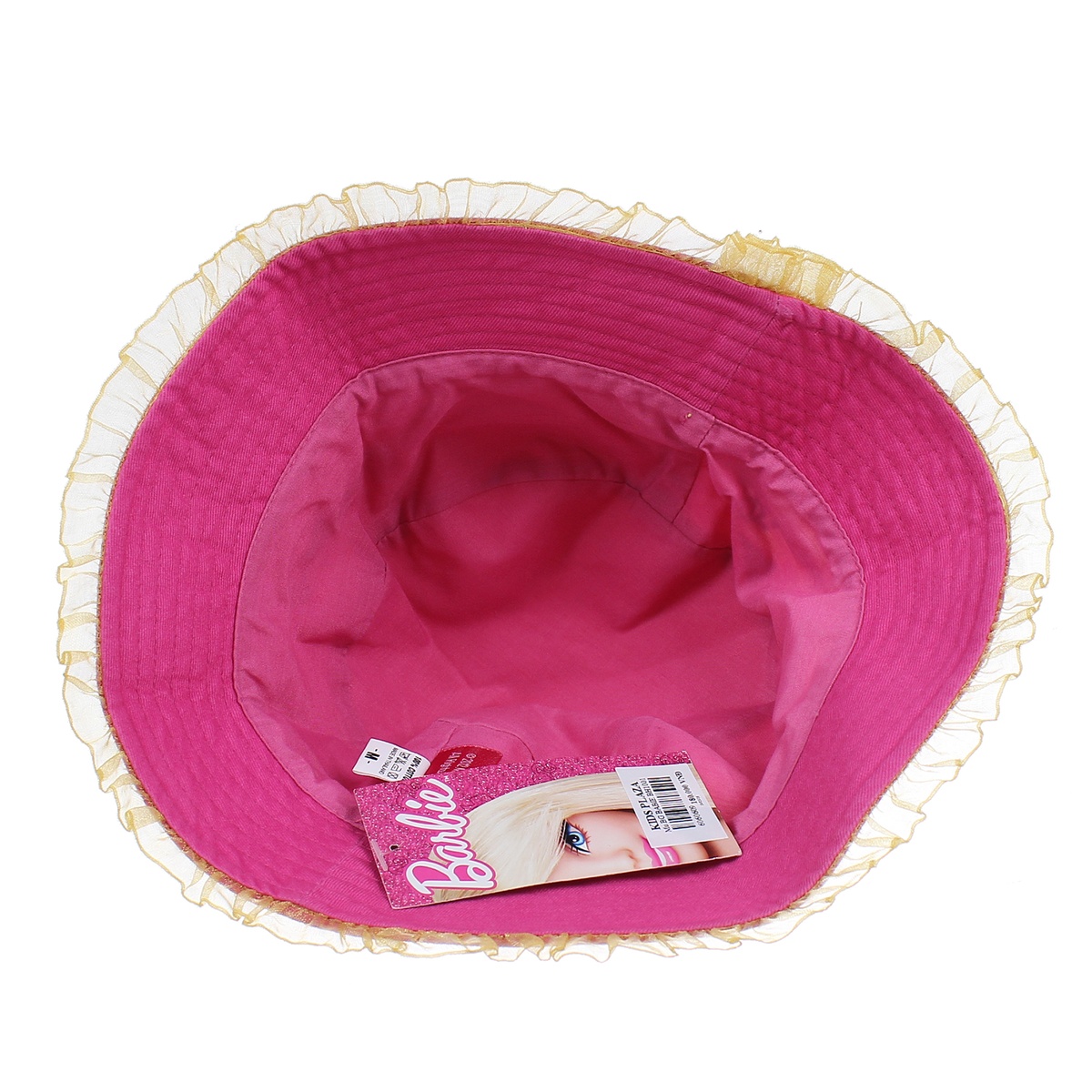 Mũ vành bé gái in hình công chúa Babie BH1001 - mặt trái