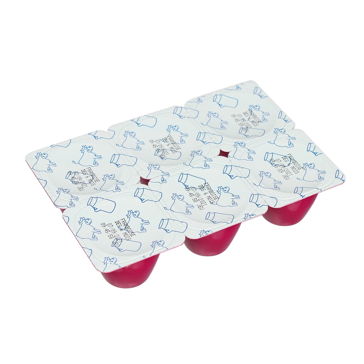 Sữa chua Bledina vị Mâm Xôi 6*55g (6M+) - mặt phải