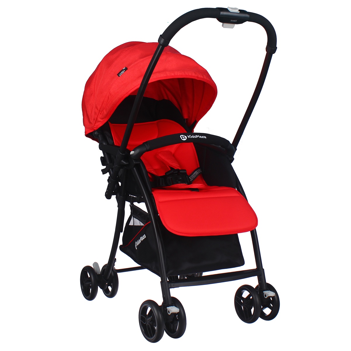 Xe đẩy cho bé KidsPlaza Compact 319 Linen Premium (Đỏ) - mặt trái