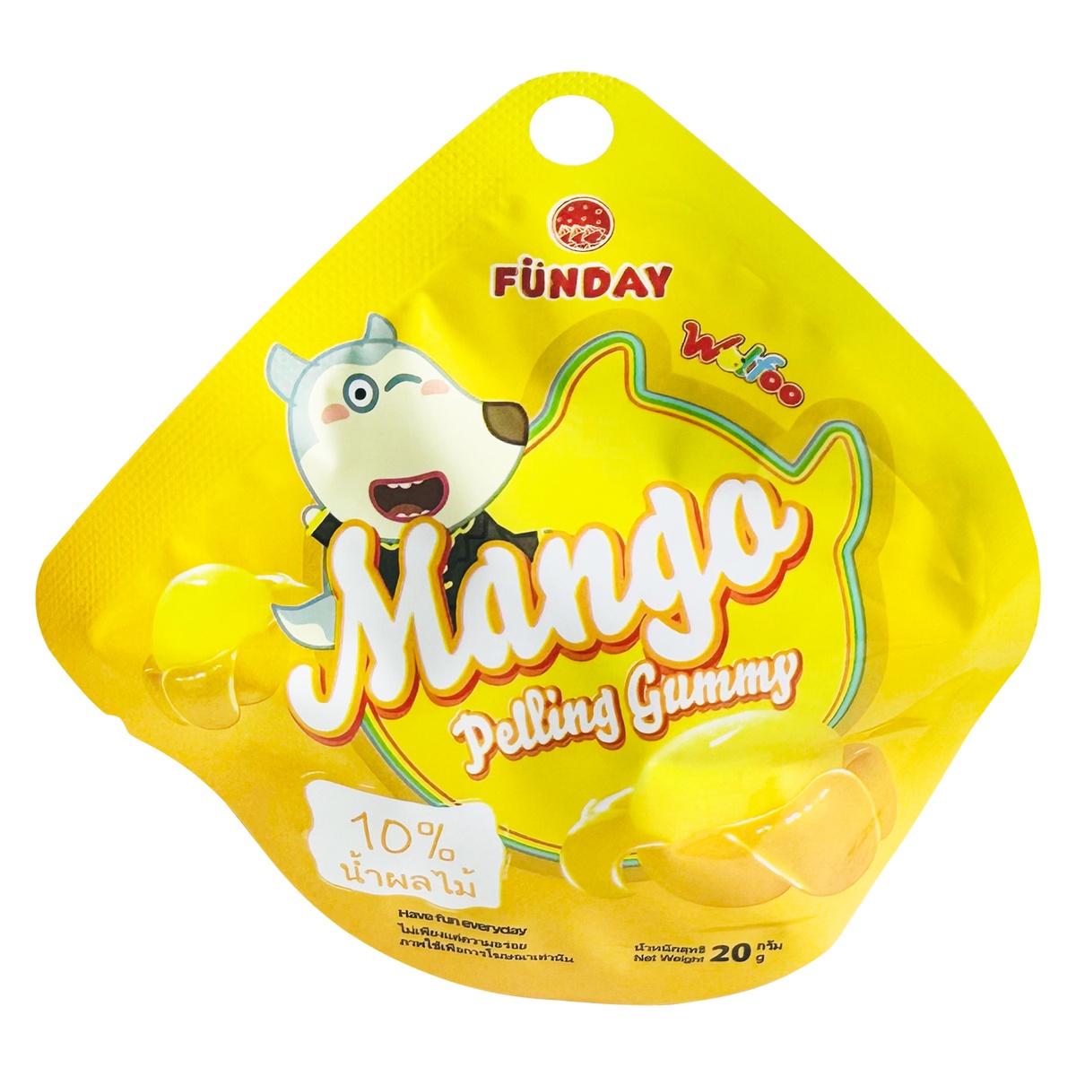 Kẹo dẻo hương xoài bóc vỏ Wolfoo 20g