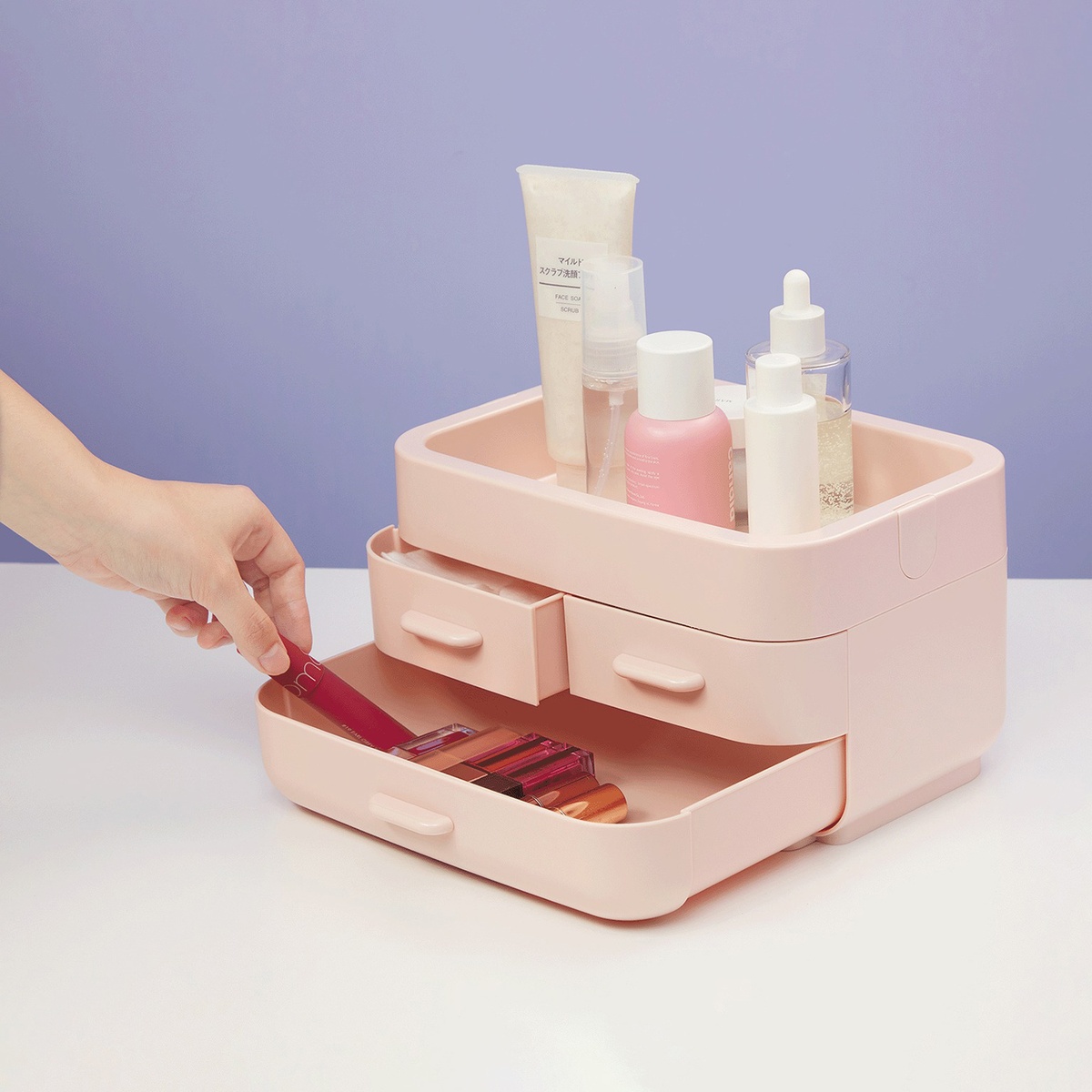 Kệ để đồ mỹ phẩm Hanami Inochi - mặt trái