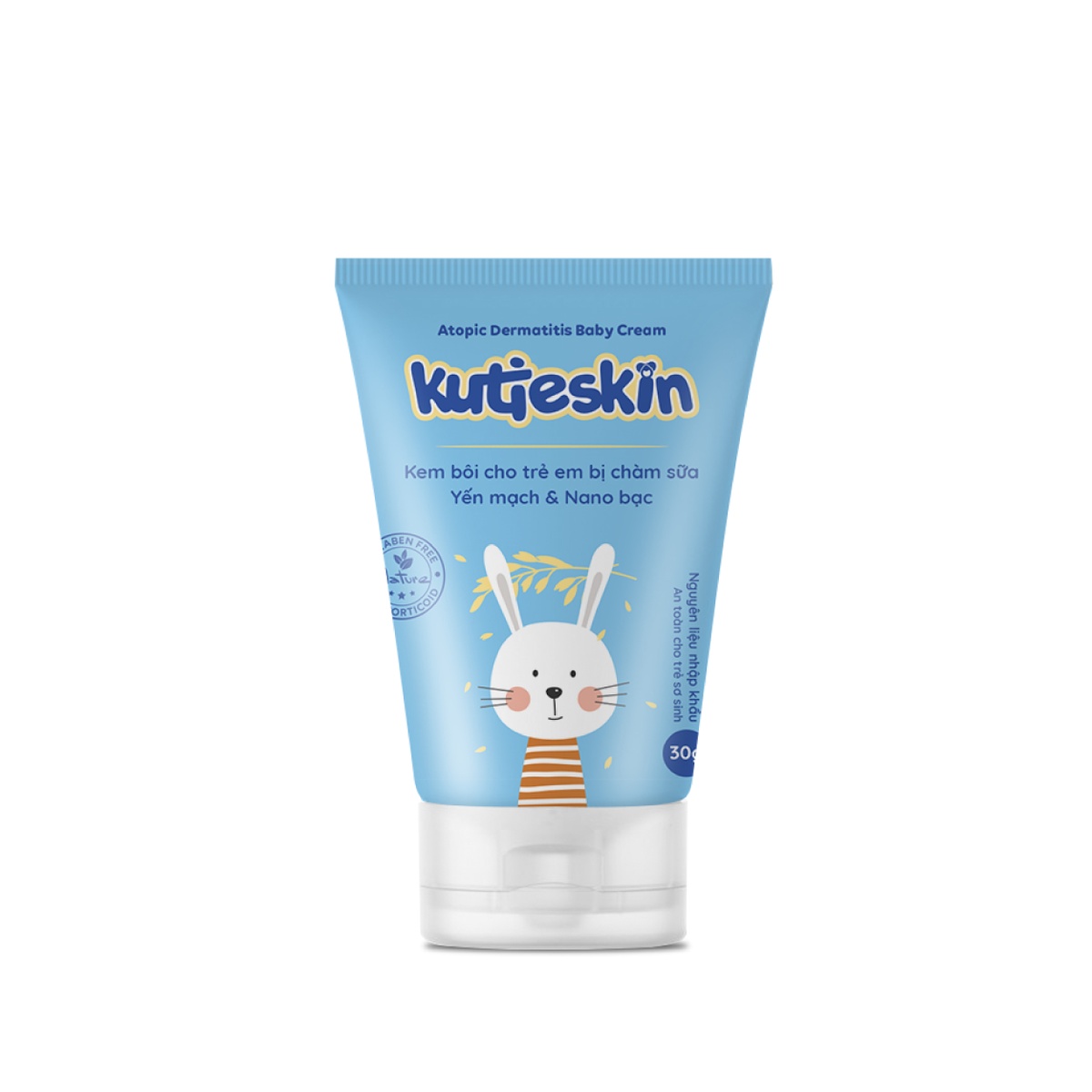 Kem bôi chàm sữa cho bé Kutieskin 30g - mặt sau