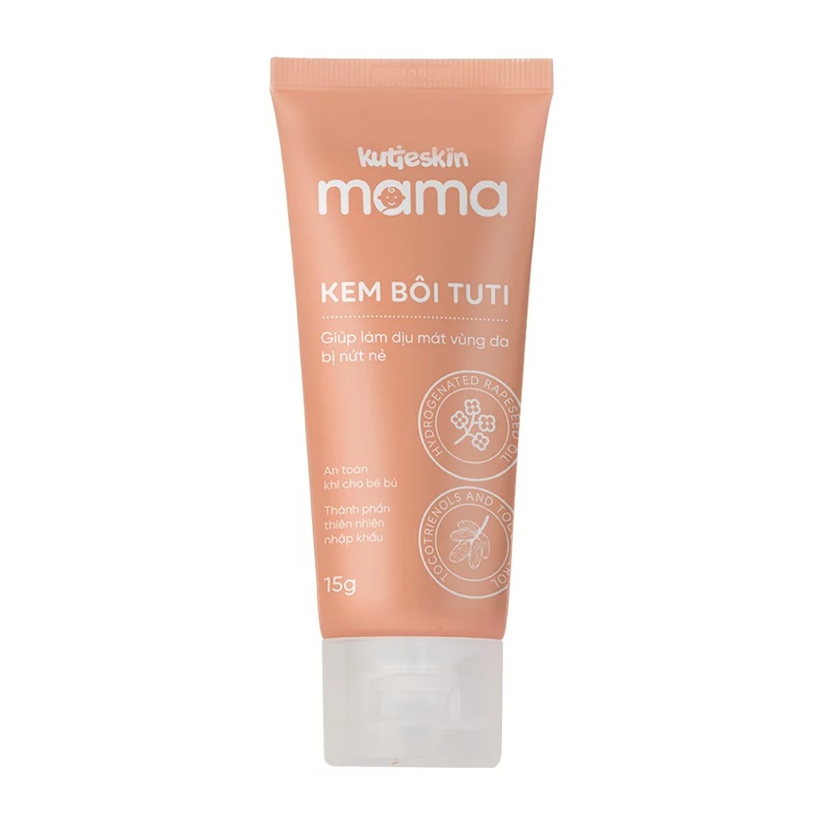 Kem bôi tuti Kutieskin Mama 15g - mặt trái