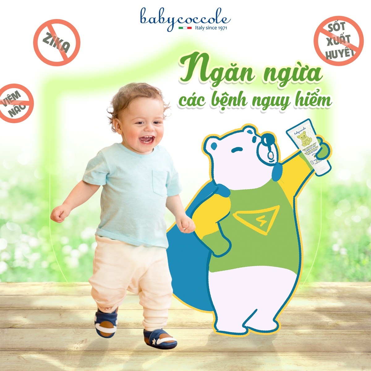 Kem chống muỗi Babycoccole 75ml 0M+ - hình 6