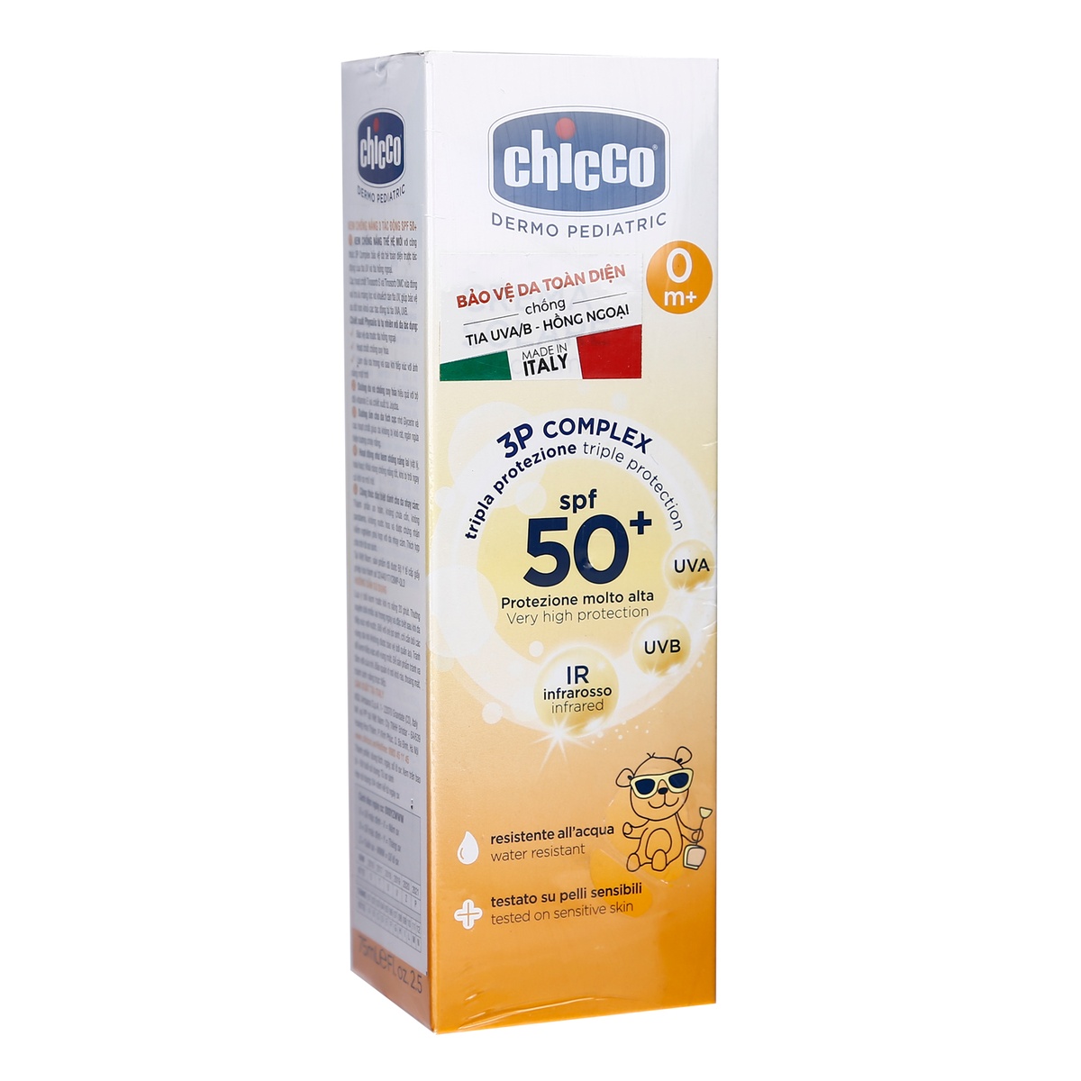 Kem chống nắng cho bé Chicco  - mặt phải