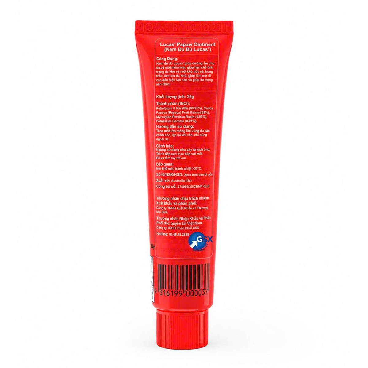 Kem đa năng Lucas’ Papaw Ointment 25g - mặt phải