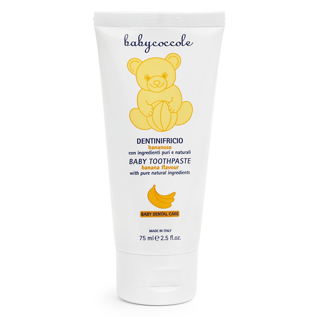 Kem đánh răng Babycoccole hương chuối 75ml 12M+ - mặt phải