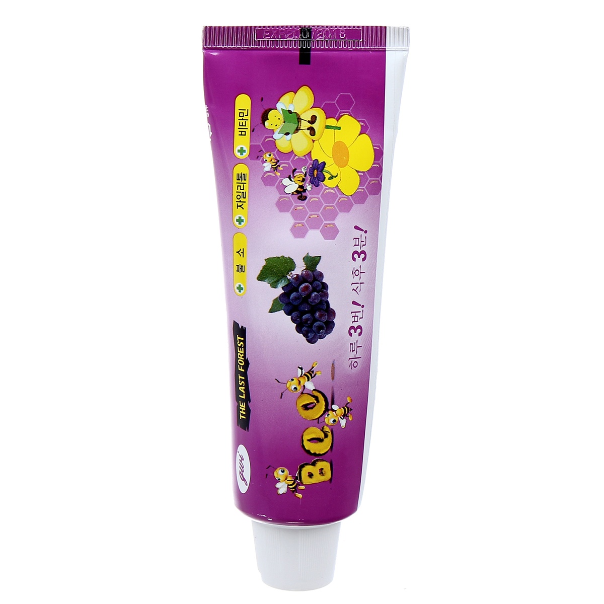 Kem đánh răng Hàn Quốc Bee hương nho 90g cho bé trên 2 tuổi - mặt phải