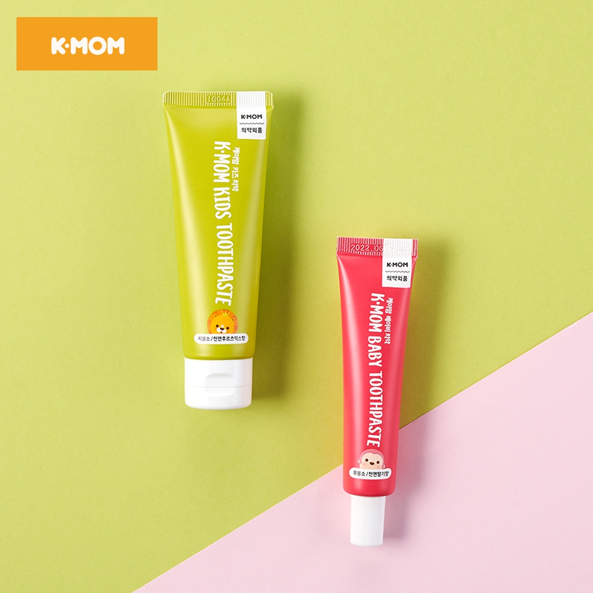 Kem đánh răng K-Mom it Flouride 50g cho bé (2-12Y)  - mặt trái