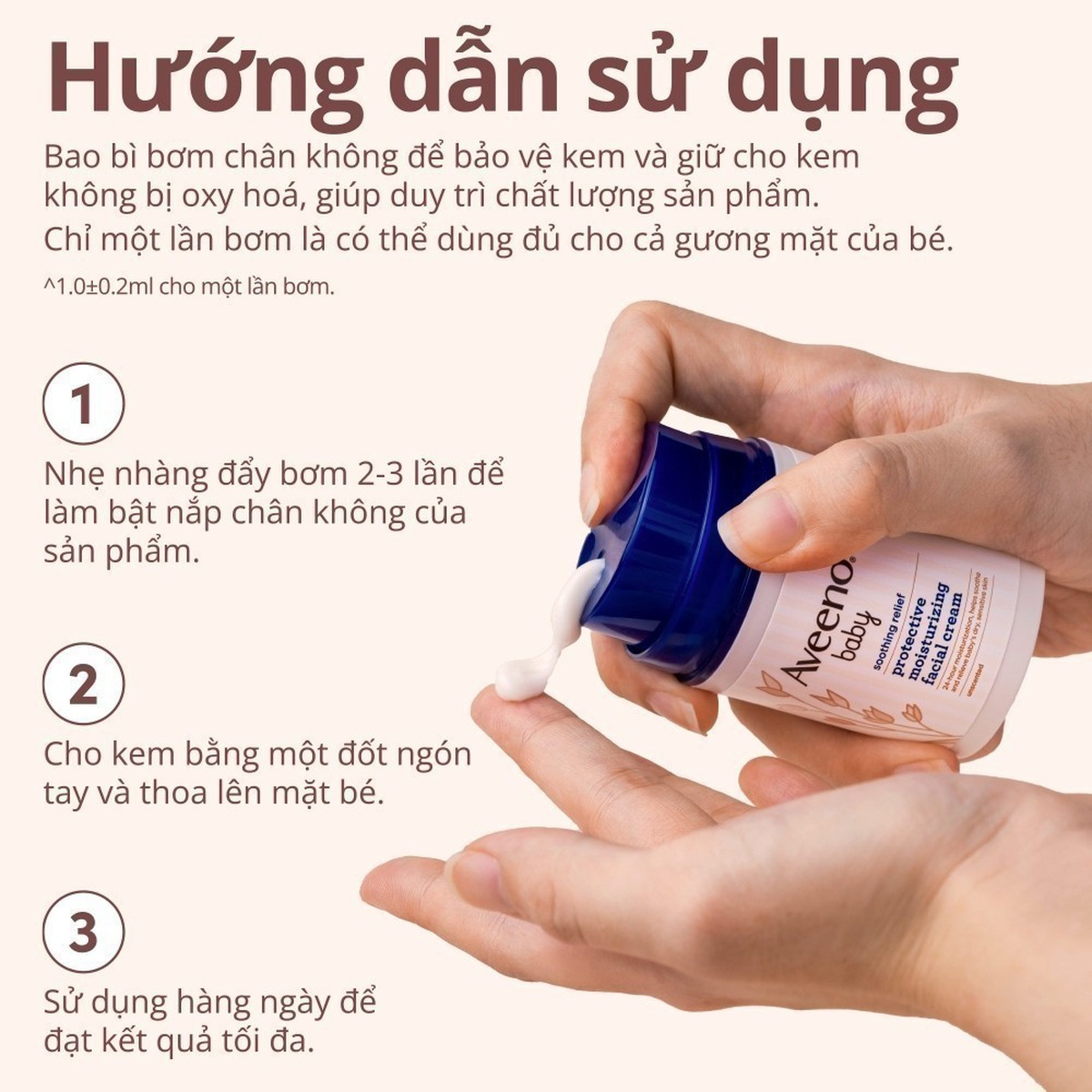 Kem dưỡng ẩm da mặt Aveeno 48g - hình 6