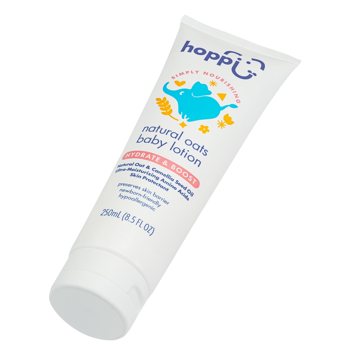 Kem dưỡng ẩm Hoppi yến mạch 250ml - mặt sau