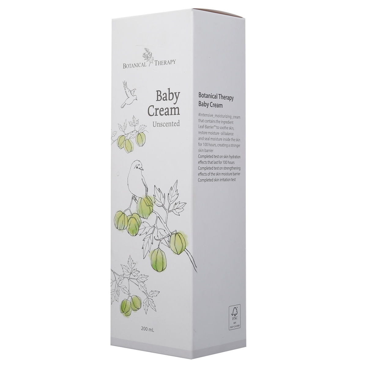 Kem dưỡng da không mùi B.Therapy 200ml - mặt trái