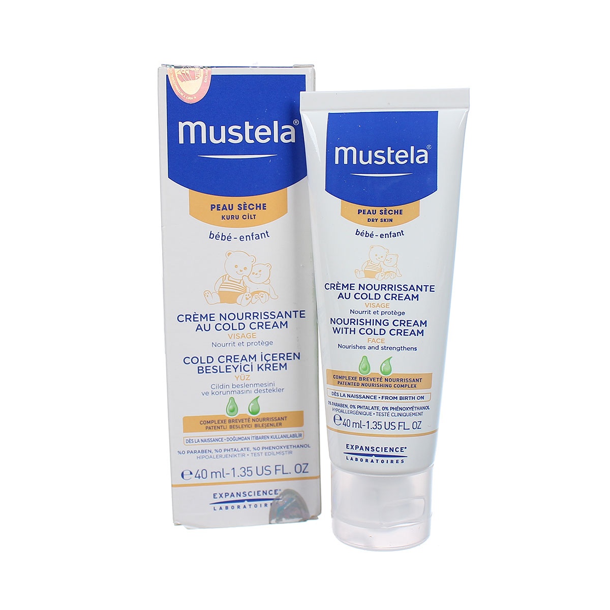 Kem dưỡng da Mustela 40ml - mặt phải