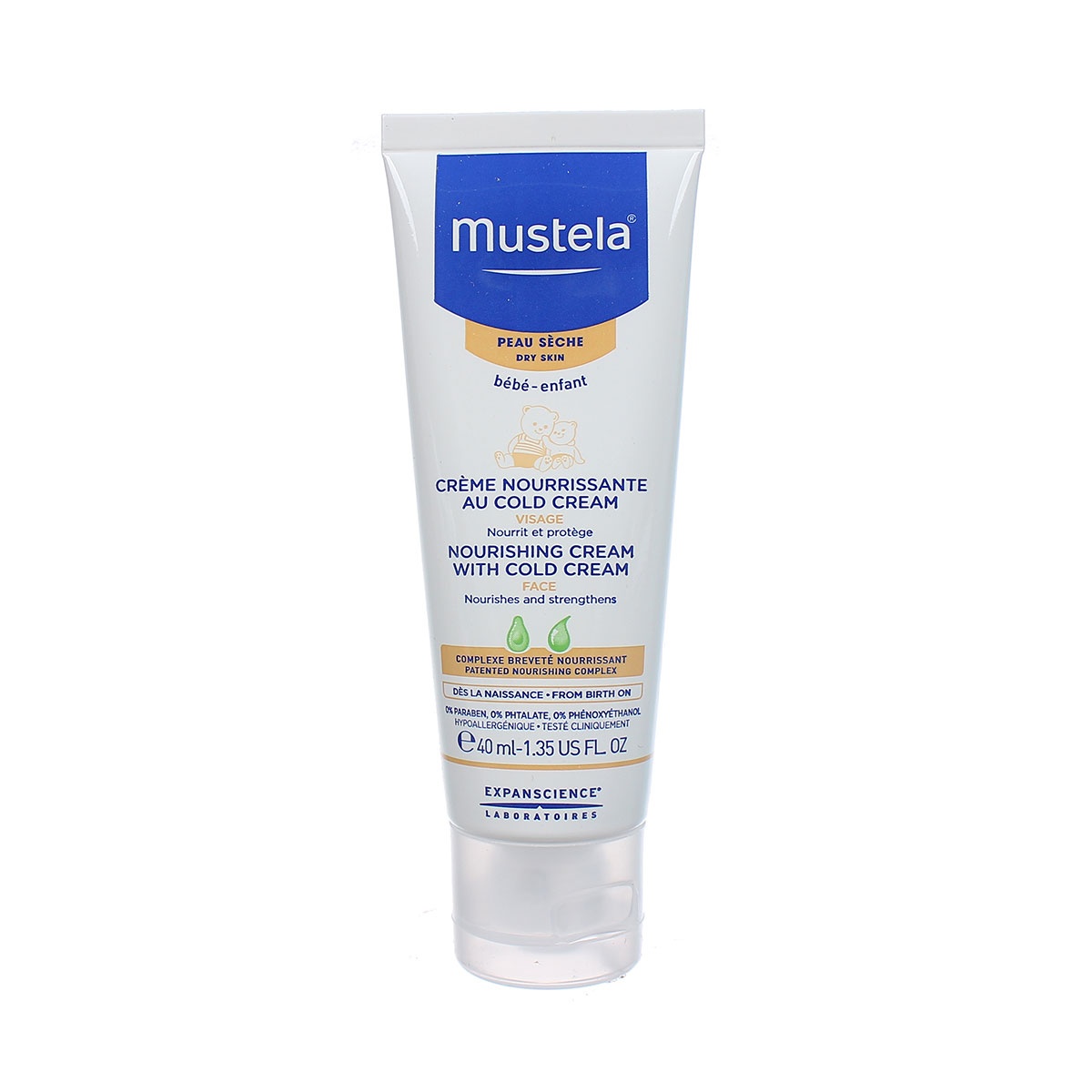 Kem dưỡng da Mustela 40ml - mặt sau