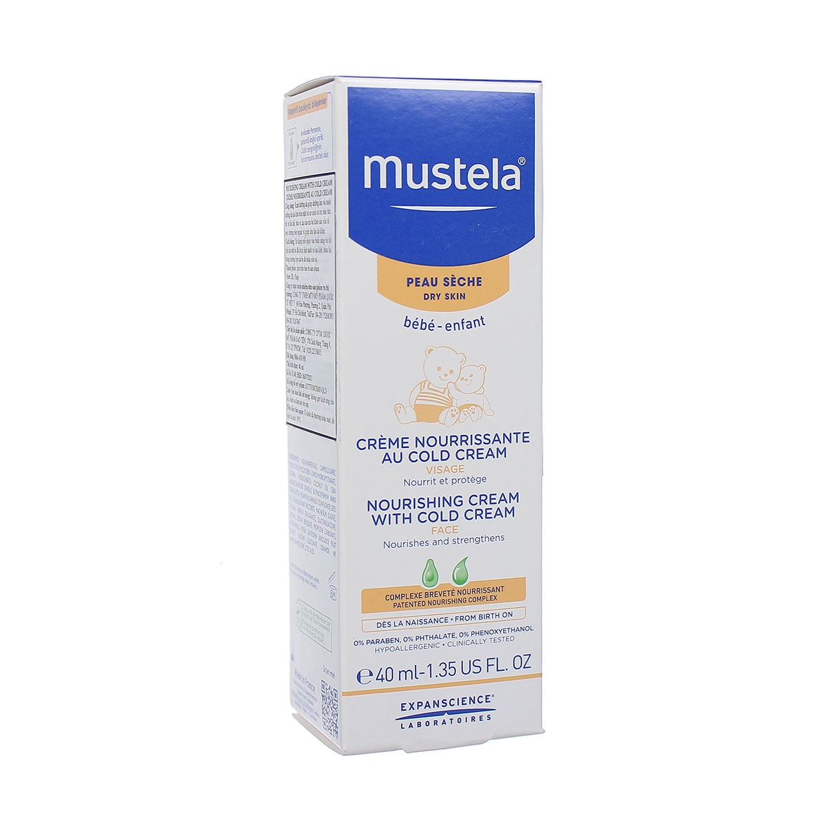 Kem dưỡng da Mustela 40ml - góc nghiêng