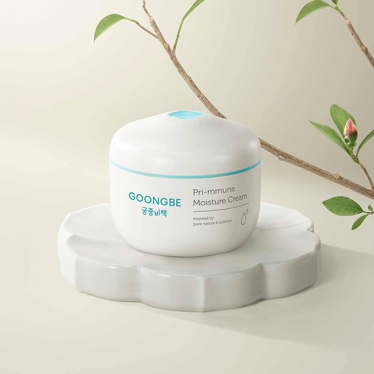 Kem dưỡng dành cho da nhạy cảm Goongbe 180ml 0M+ - mặt trái