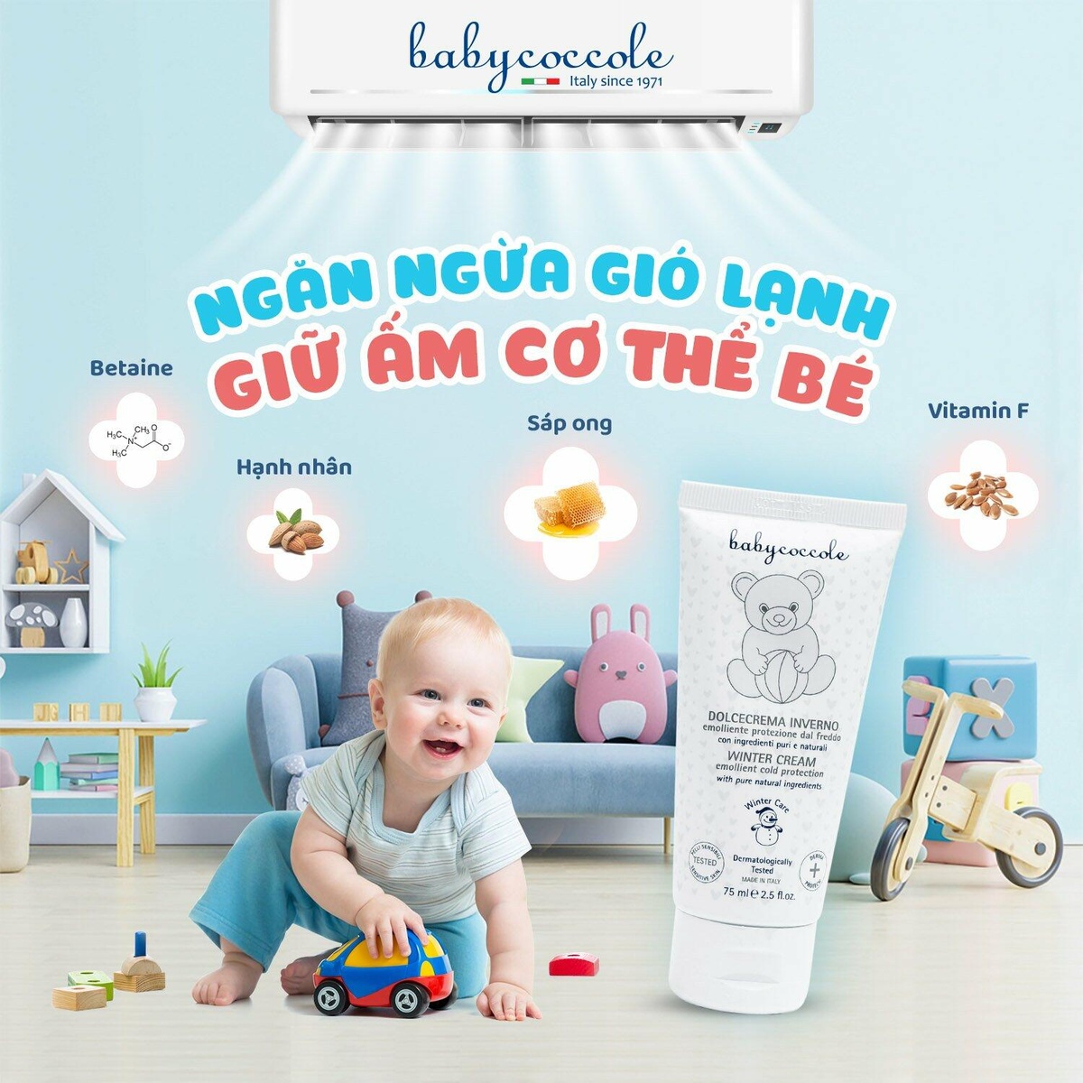 Kem nẻ và giữ ấm mùa đông Babycoccole 75g 0M+ - hình 6