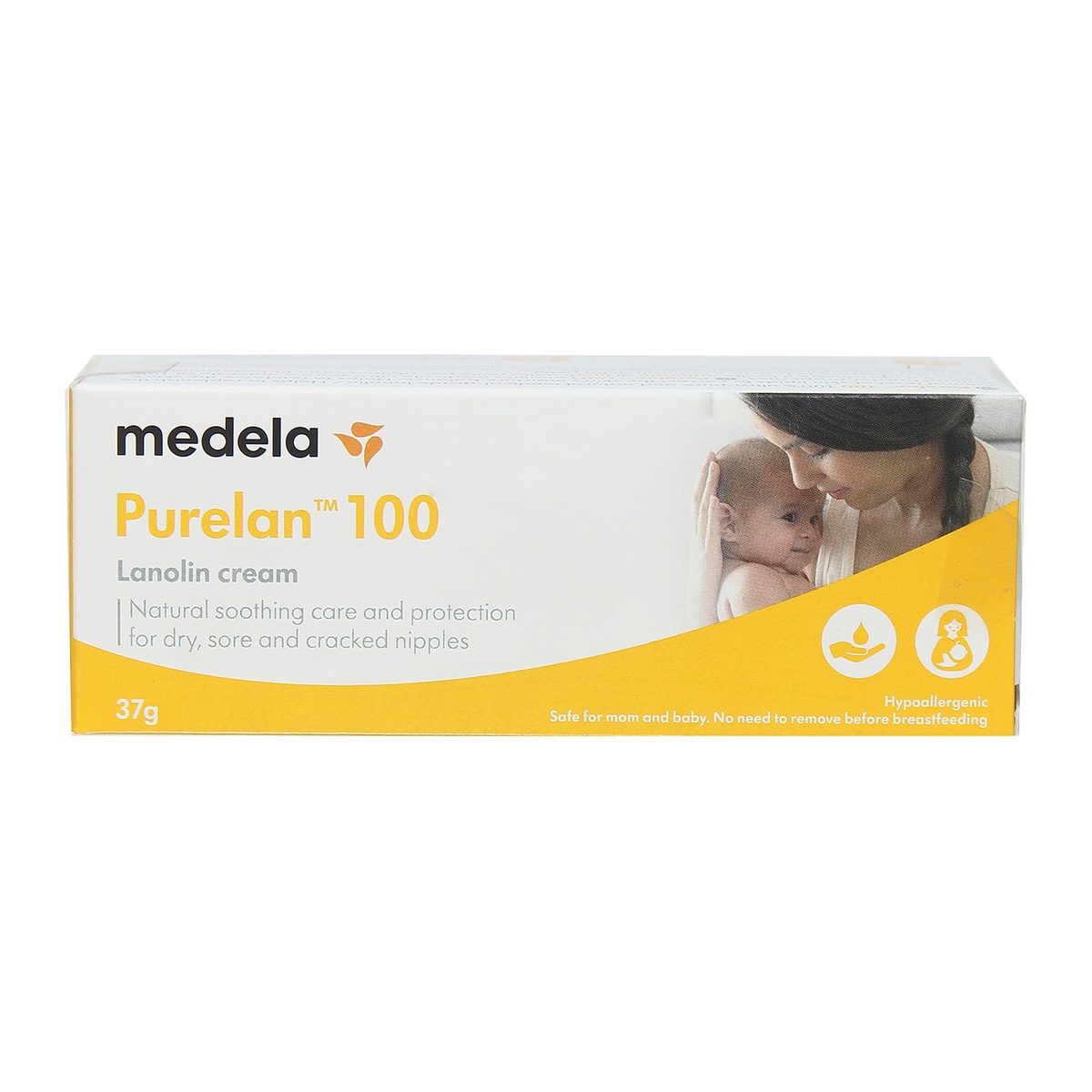 Kem trị nứt đầu ti Medela Purelan 37gram - mặt sau