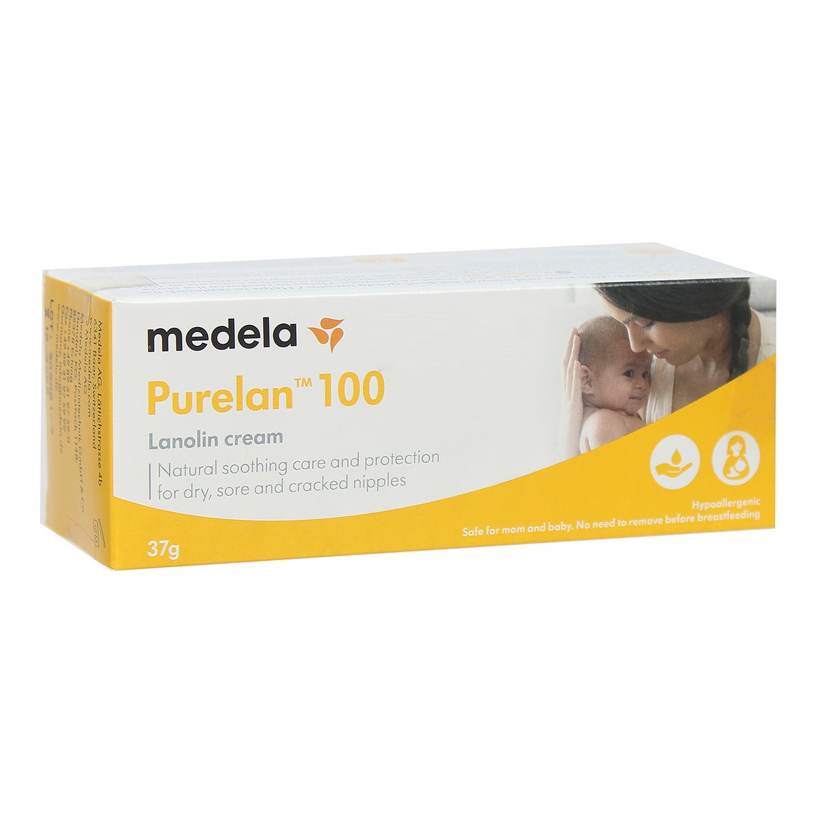 Kem trị nứt đầu ti Medela Purelan 37gram - mặt phải