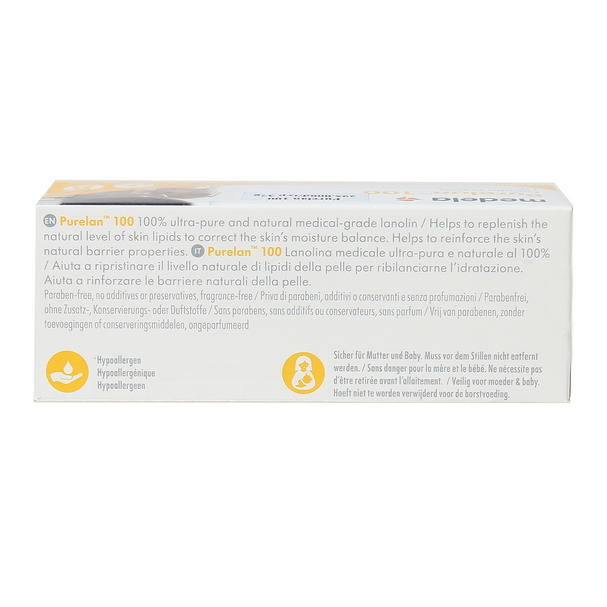 Kem trị nứt đầu ti Medela Purelan 37gram - góc nghiêng