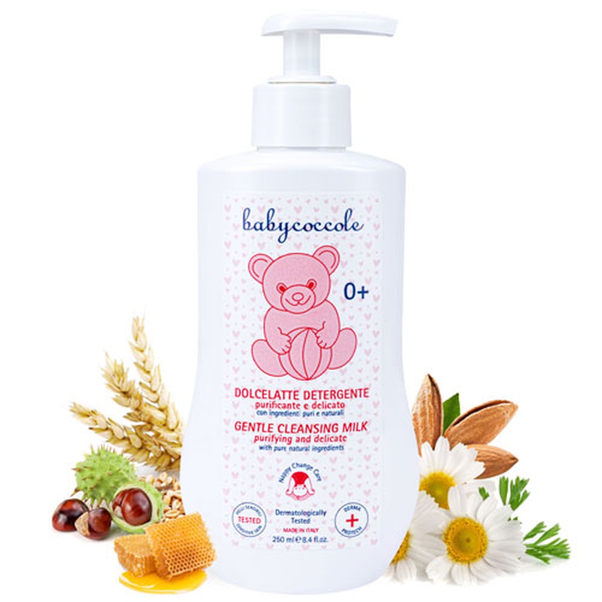 Kem thay tã bỉm, chống hăm BabyCoccole 250ml 0M+ - mặt trái