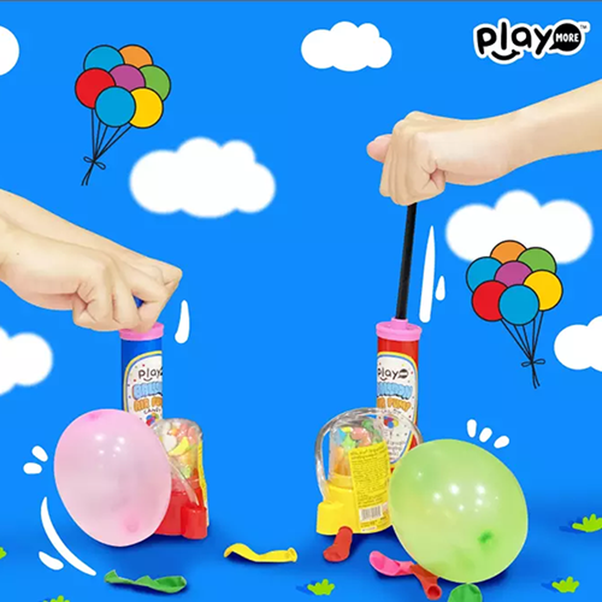 Kẹo bơm bong bóng Playmore 10g - mặt phải