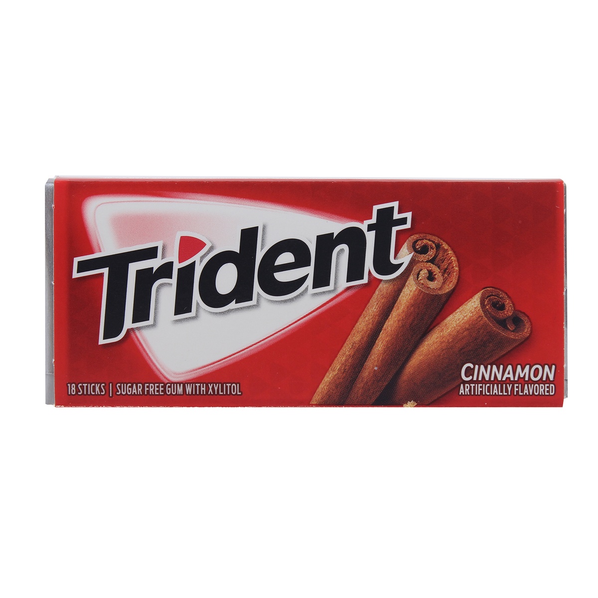 Kẹo cao su Trident vị quế - Cinnamon - mặt trái