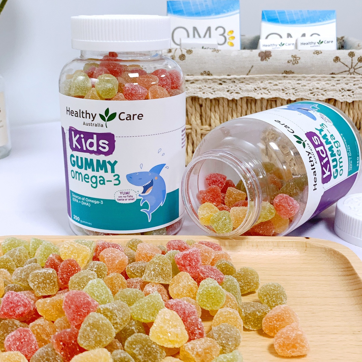 Kẹo dẻo Gummy Omega 3 Úc Healthy Care - 250 viên - hình 6