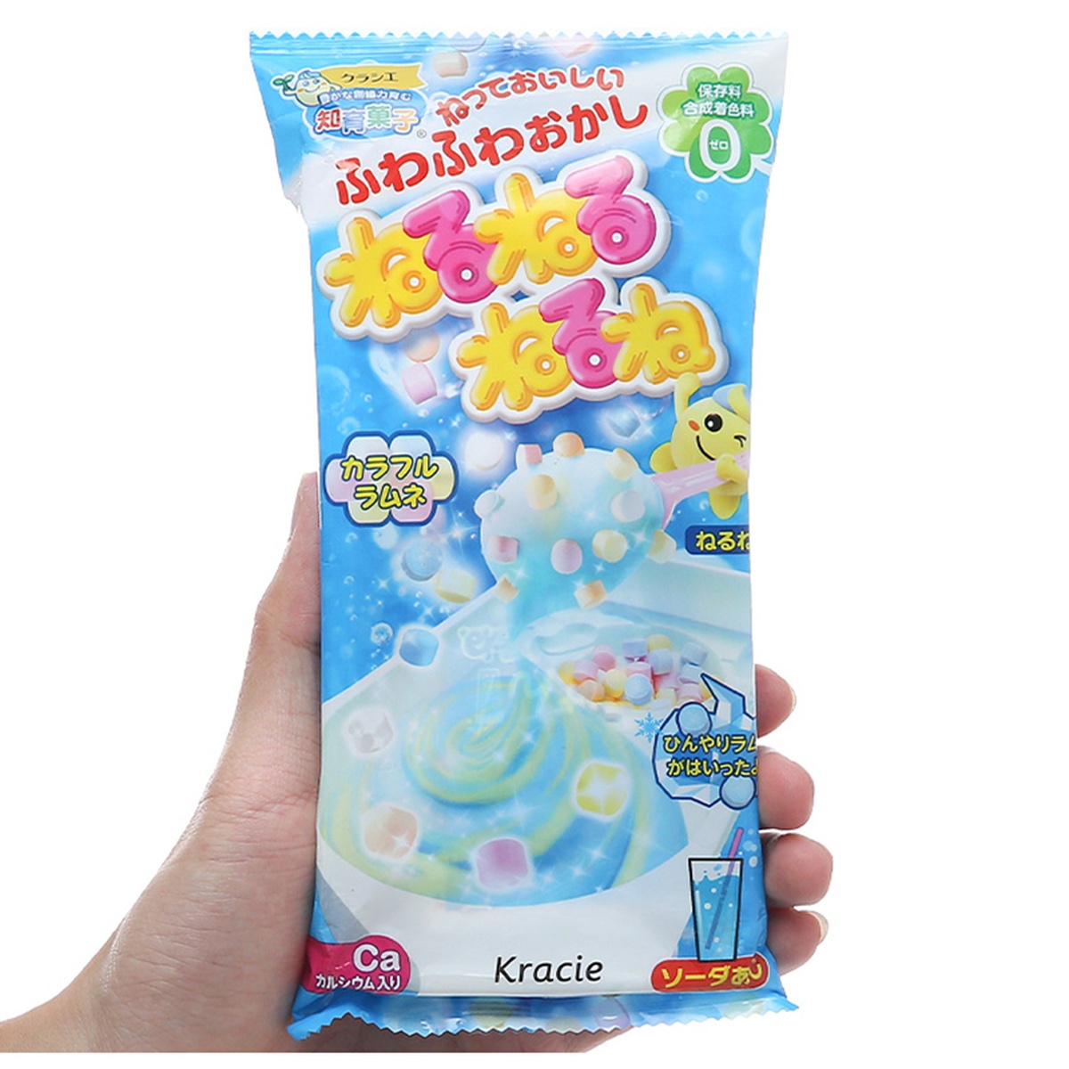 Kẹo giáo dục Kracie vị soda 25.5g - mặt sau