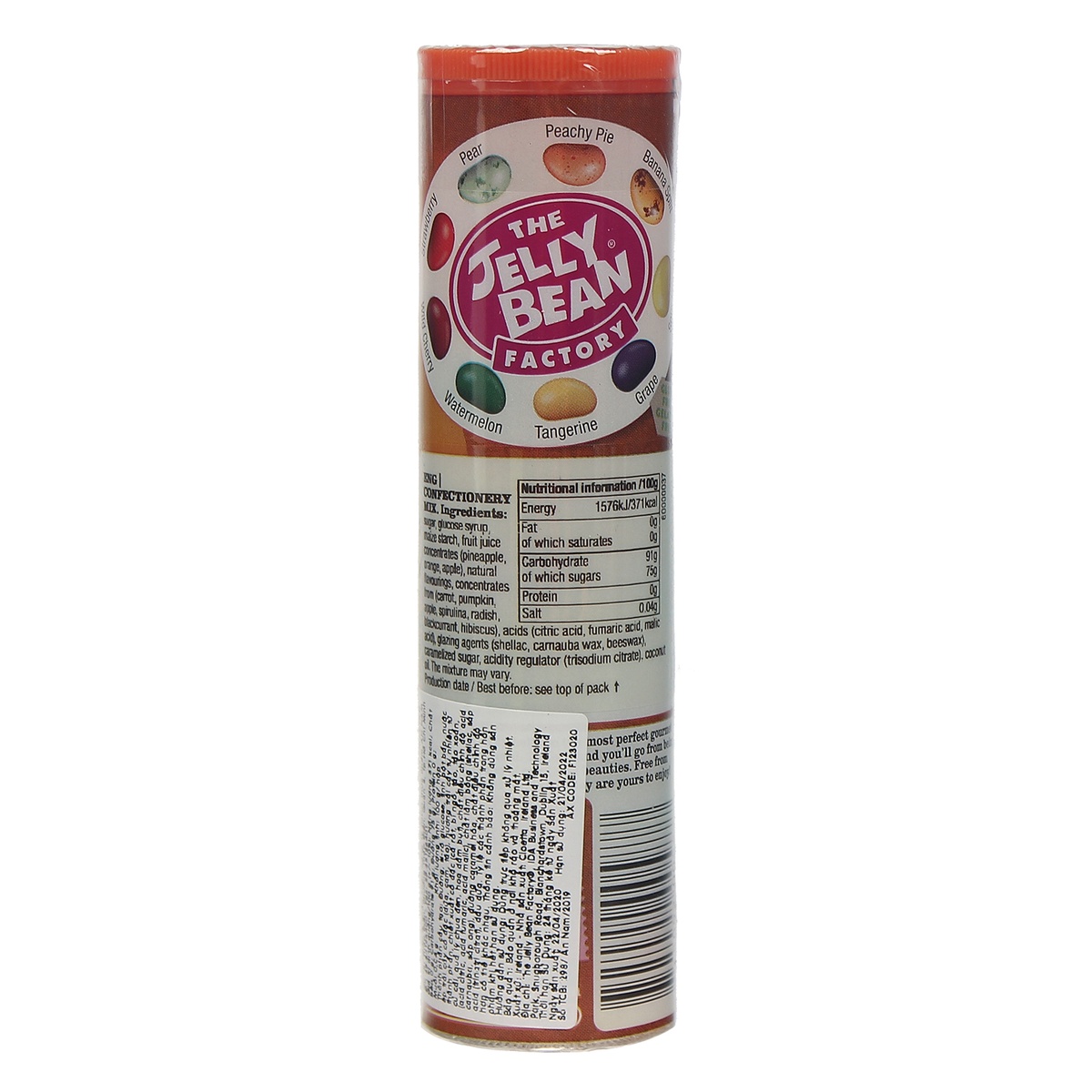Kẹo hạt trái cây JellyBean FruitCocktail 100g - mặt trái