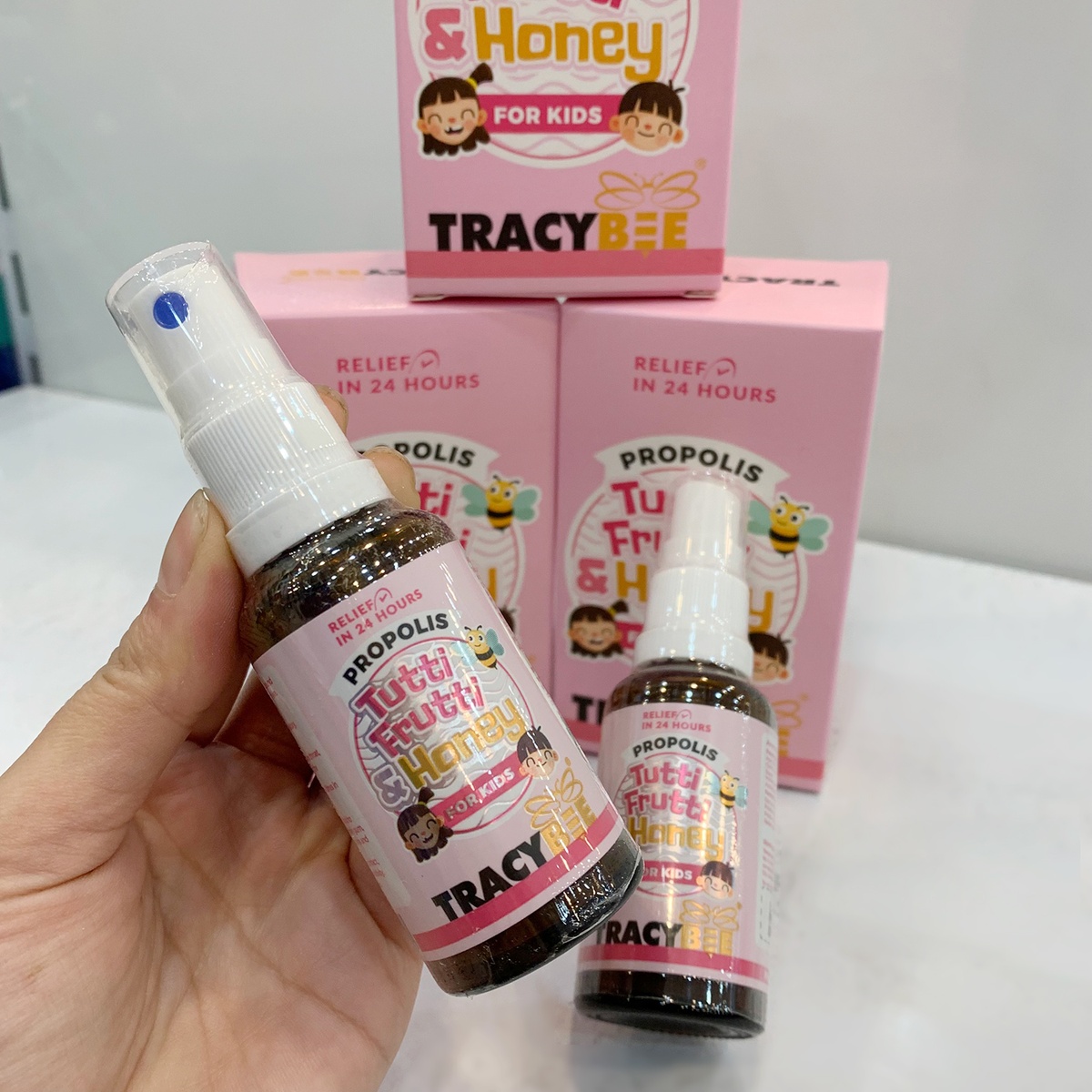 Keo ong Tracybee vị trái cây trị viêm họng 30ml - hình 9