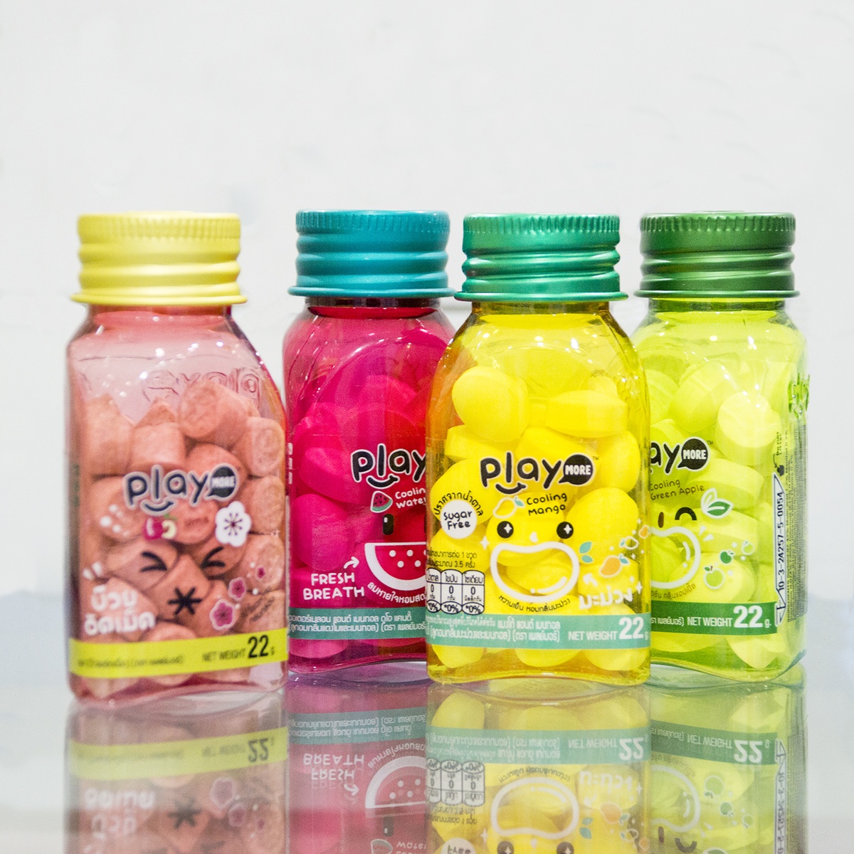 Kẹo the Playmore vị táo xanh hũ 22g cho bé 5Y+ - hình 6