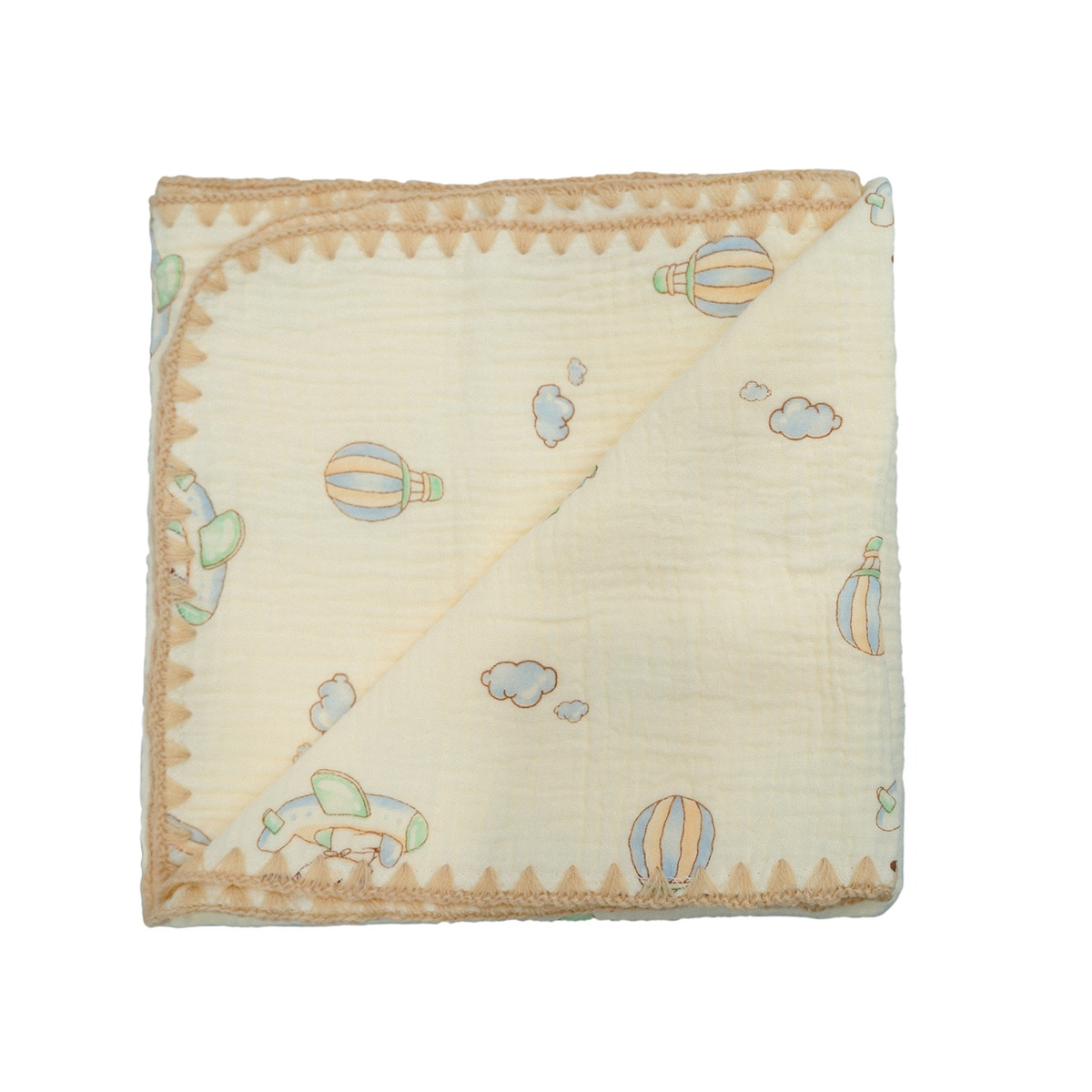 Khăn đa năng Muslin TopKids 4L 80x100 AC25  - mặt trái